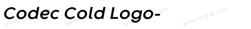 Codec Cold Logo字体转换